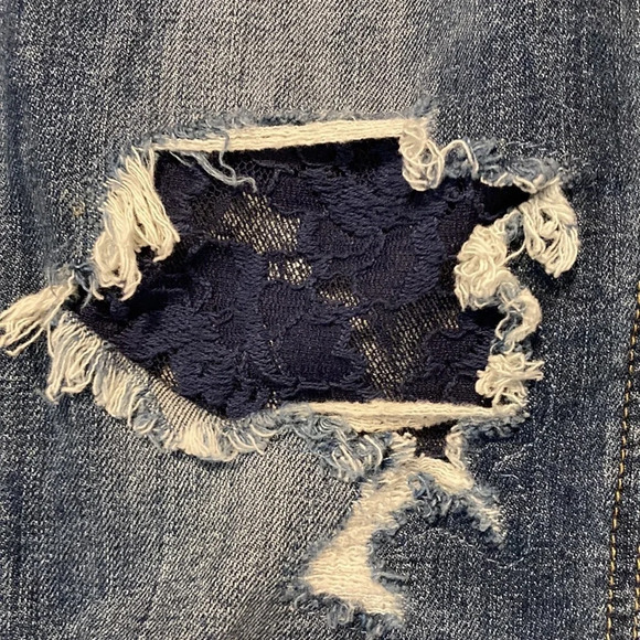 Joe’s The Smith Mid Rise Straight Ankle lace detail Jeans 24 - Picture 12 of 16